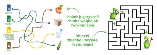 Naklejka ze wzorem Eko-labirynt w&nbsp;urządzeniu do pisania lustrzanego