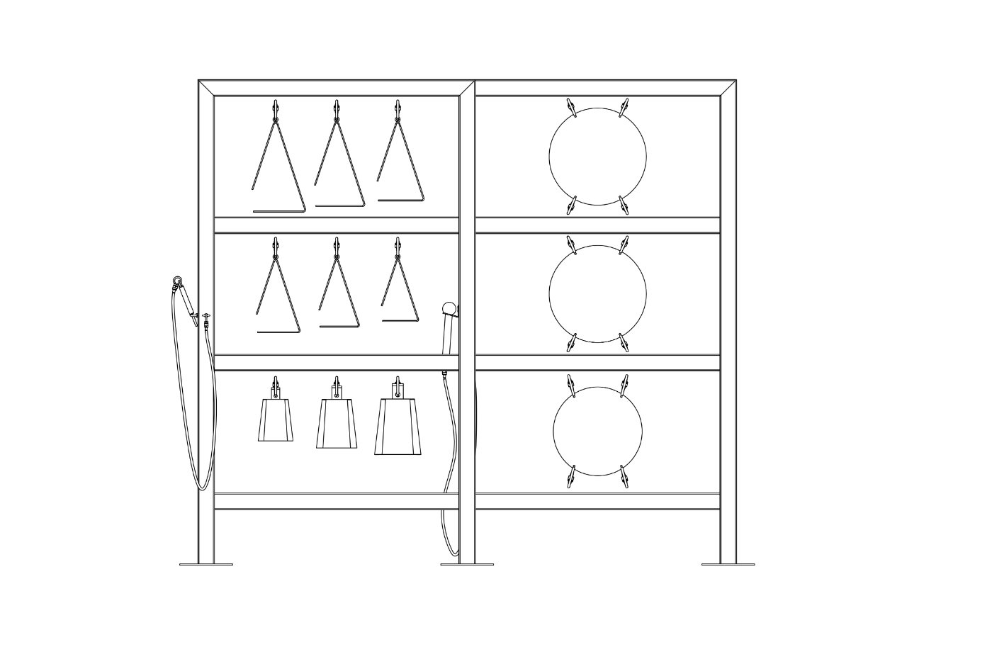 Technical drawing M09, front view