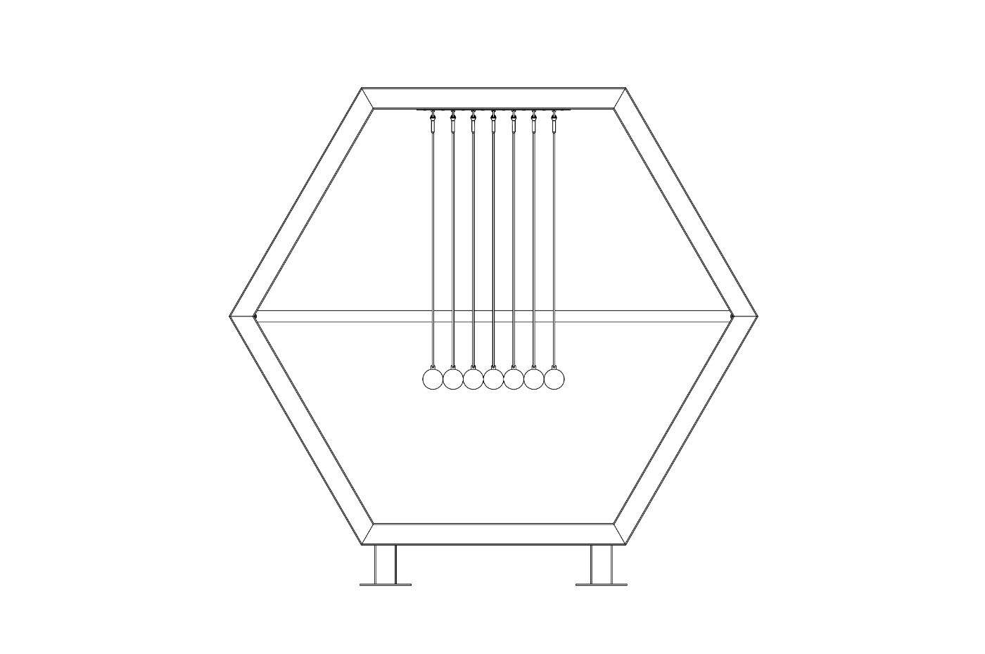 Technical drawing N05, front view