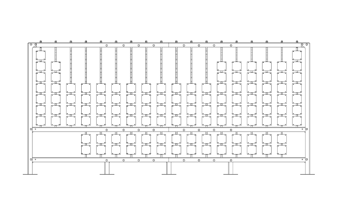 Technical drawing N18, front view