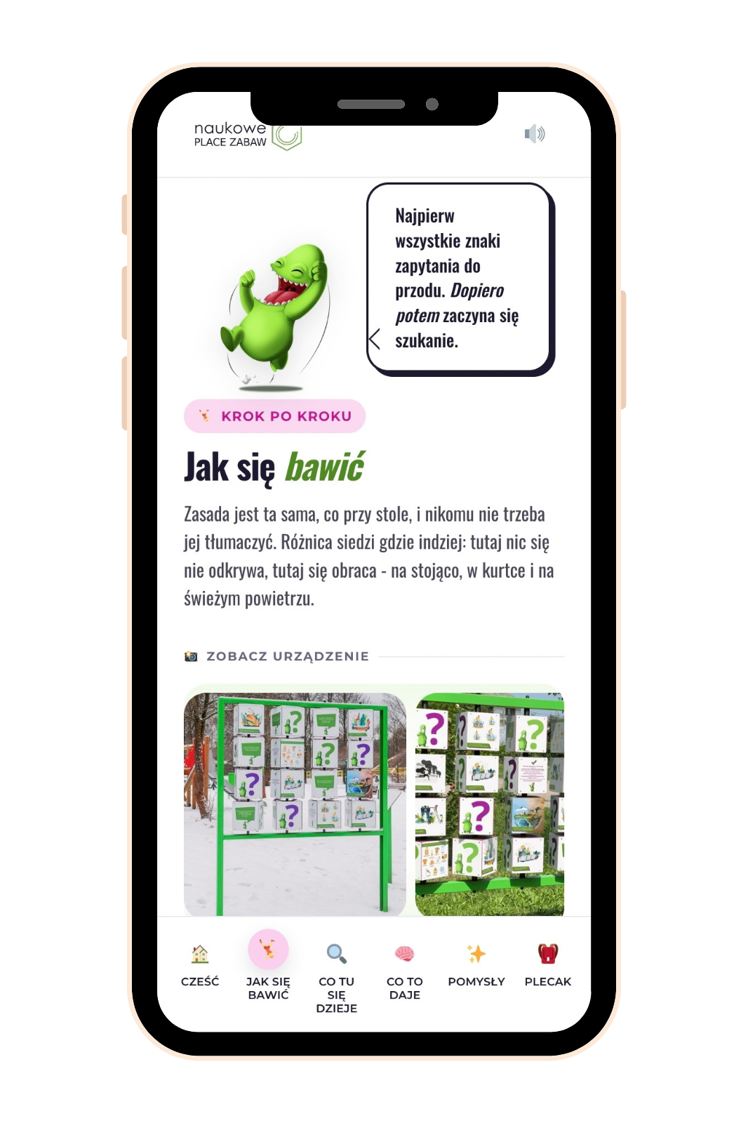 Mobilna strona urządzenia Gra edukacyjna Smogo memory na telefonie po zeskanowaniu kodu QR