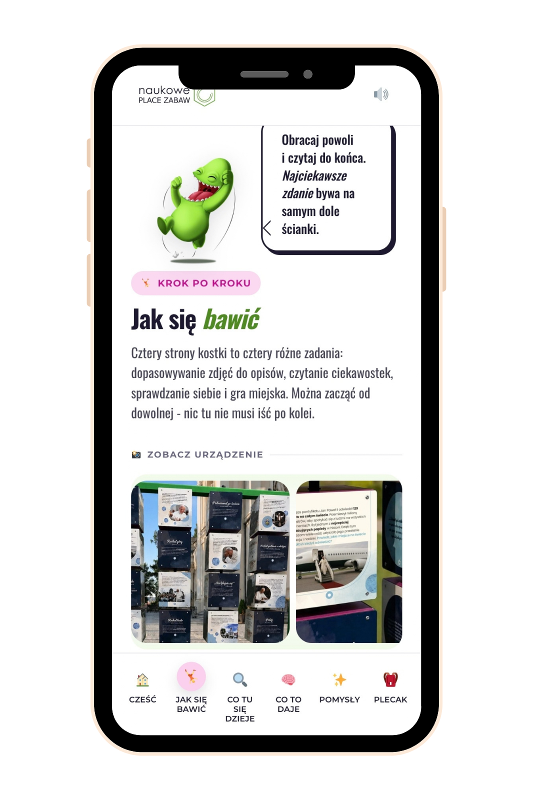 Mobilna strona urządzenia Gra edukacyjna Memory Jan Paweł II na telefonie po zeskanowaniu kodu QR