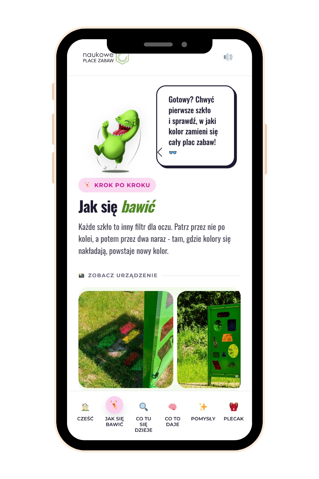 Mobilna strona urządzenia Panel sensoryczny na telefonie po zeskanowaniu kodu QR