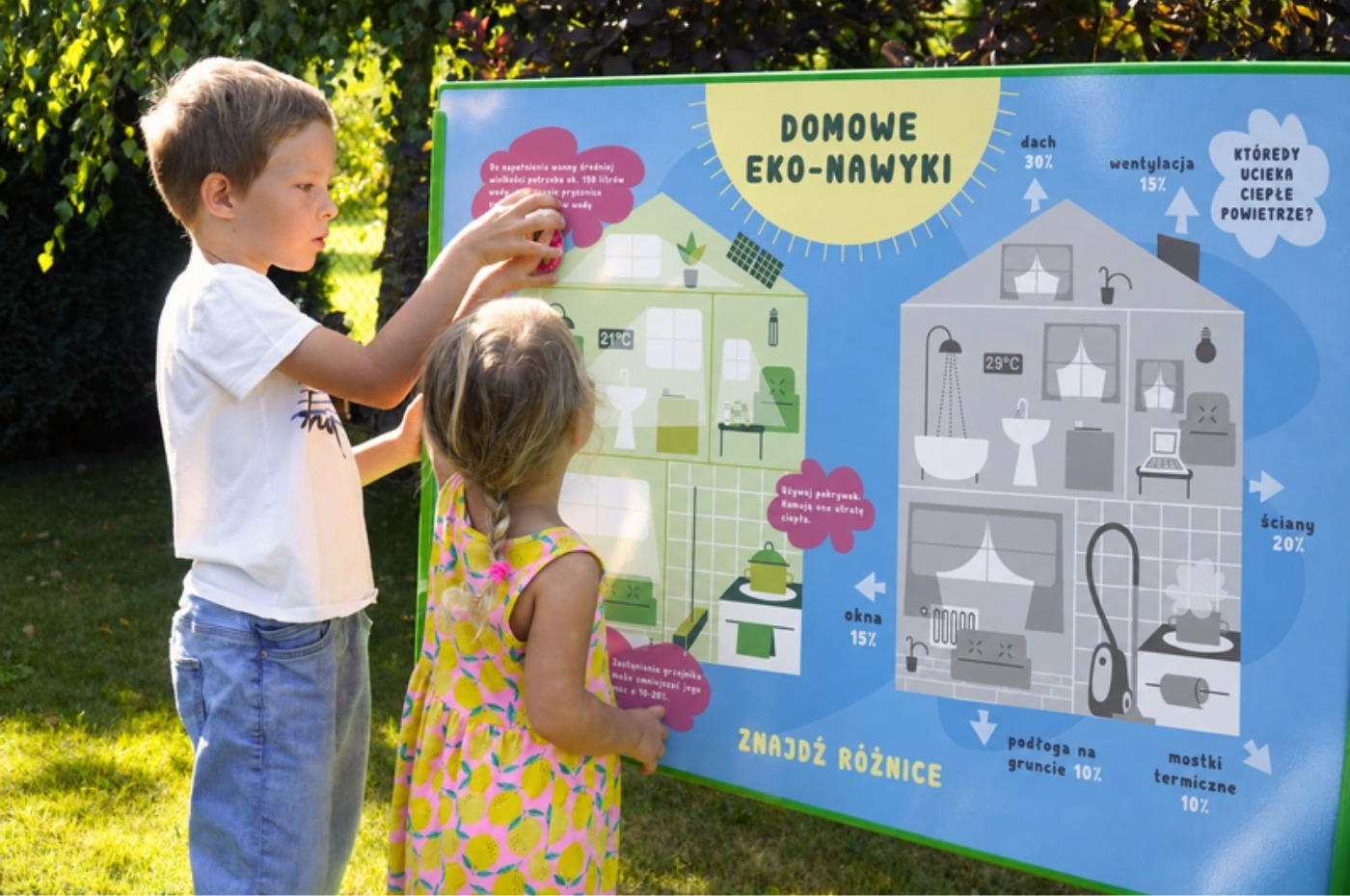 Tablica edukacyjna jednostronna - Eko-dom w akcji - zdjęcie 1