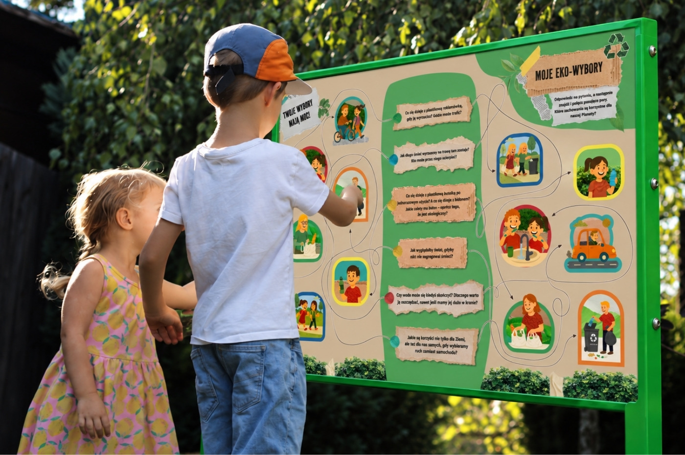 Tablica edukacyjna jednostronna - Eko wybory w akcji - zdjęcie 1