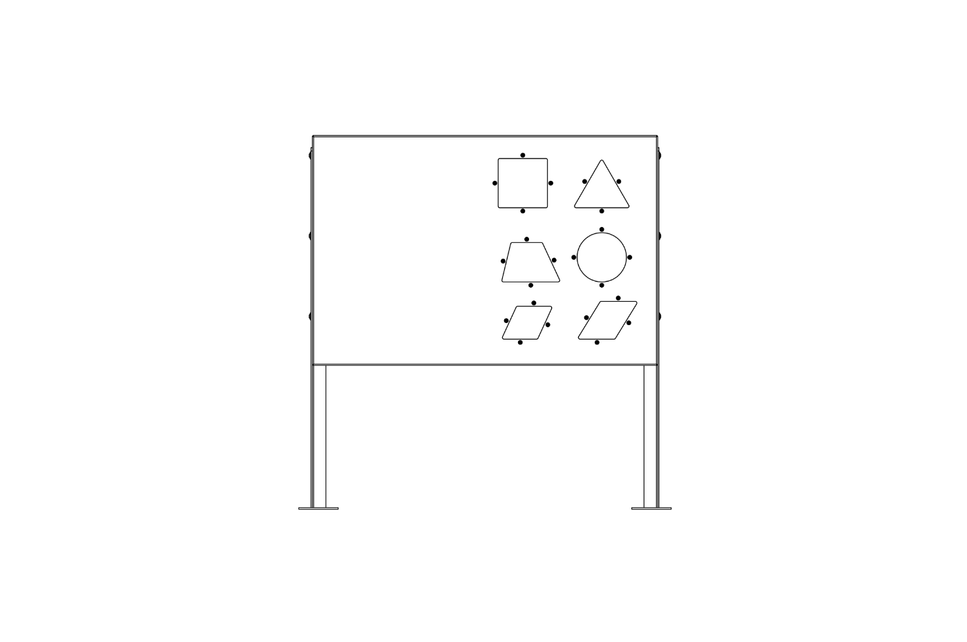 Technical drawing S09, front view