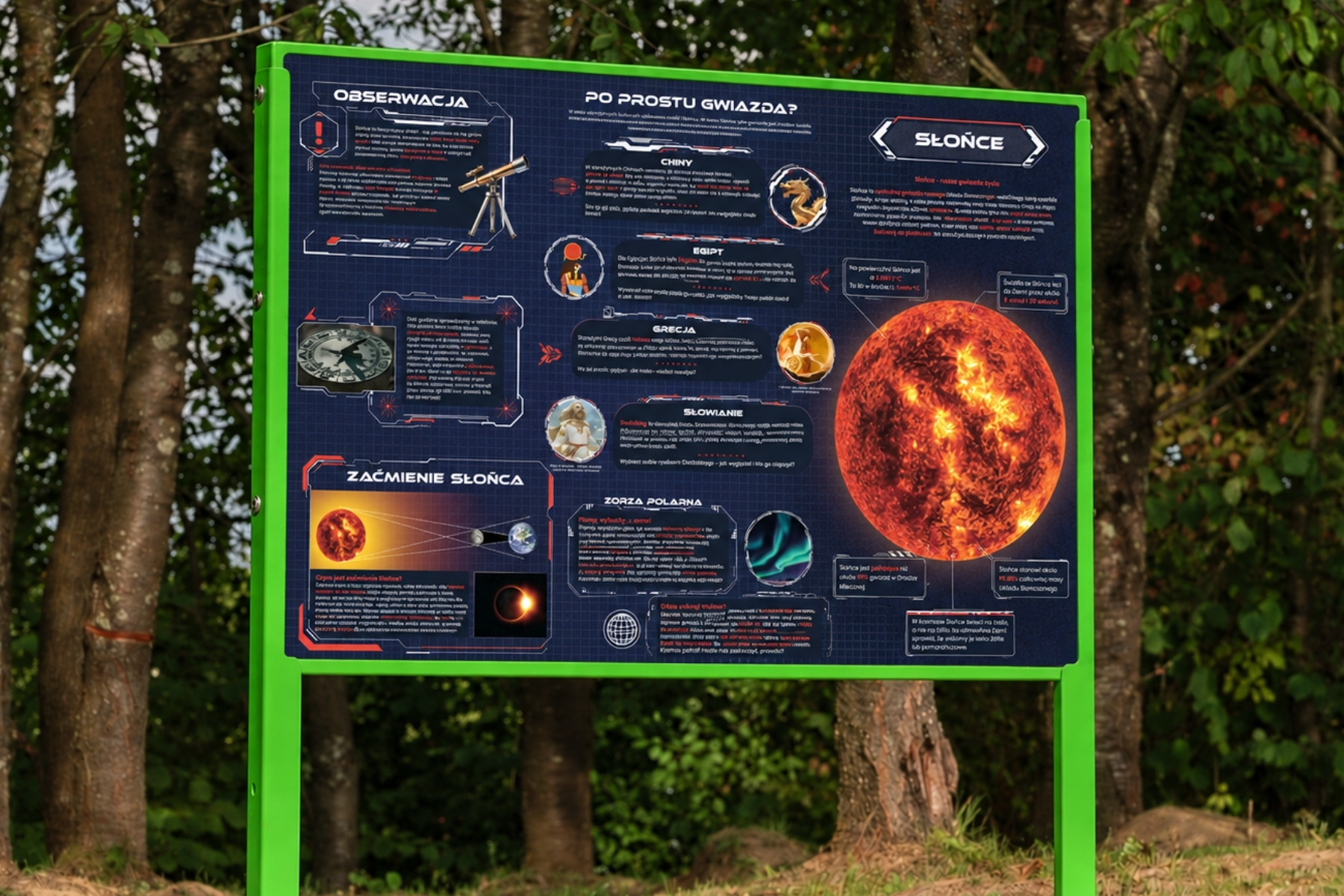 Rodzina Tablica edukacyjna - plenerowe urządzenie edukacyjne na placu zabaw NPZ
